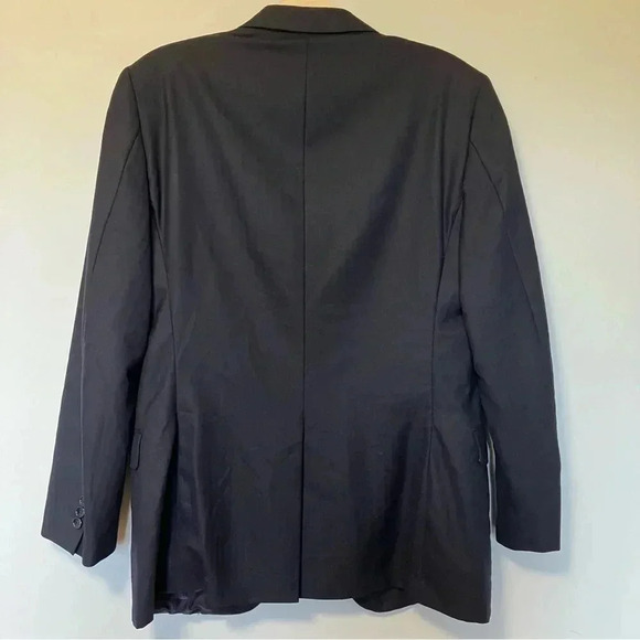 Brooks Brothers Saxxon 1818 100% wool navy striped  sport coat blazer - Picture 8 of 9